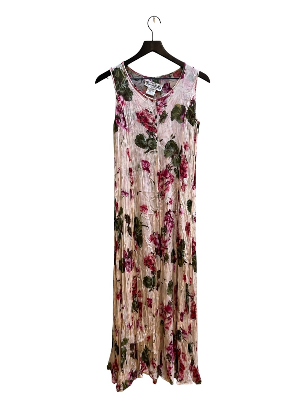 Victoria Holley vintage reversible Pink Floral Maxi size medium